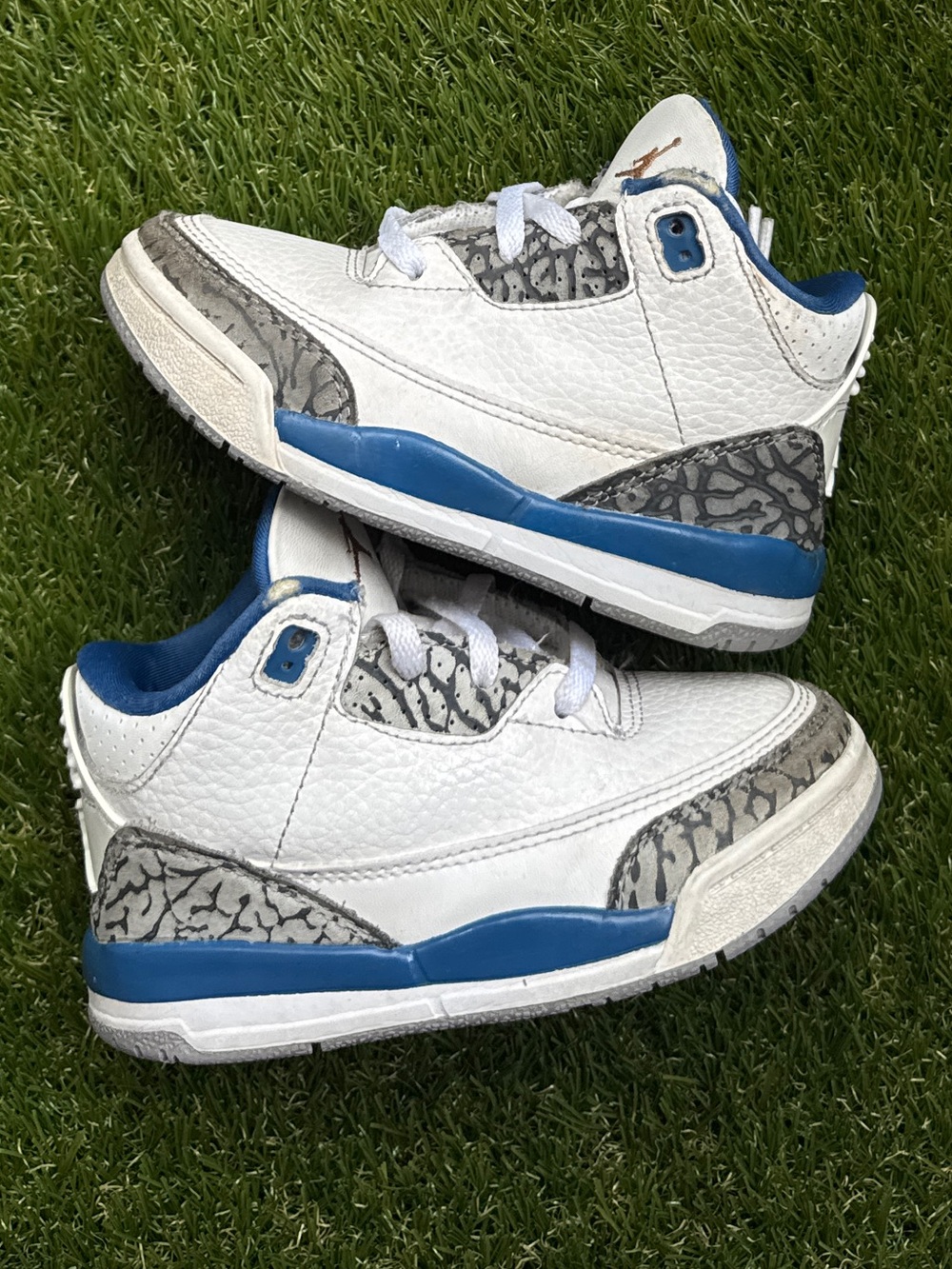 Jordan 3 retro wizards 8c blue white